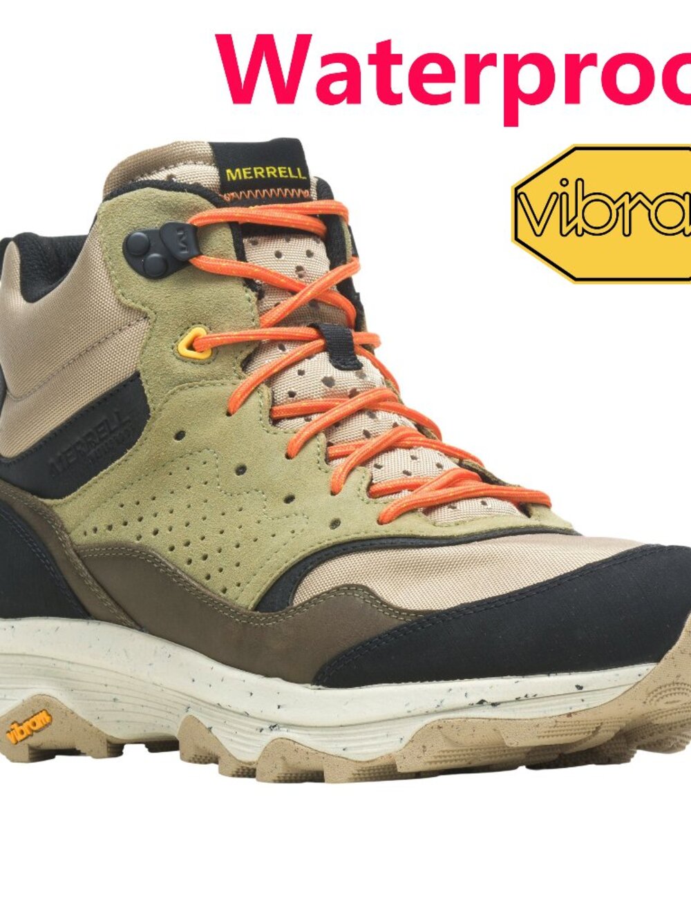 Brand New Merrell Men's Speed Solo Mid Hiking Shoes - Lightweight, Waterproof